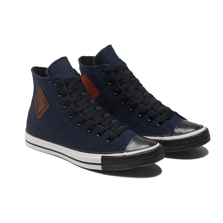 Converse Chuck Taylor All Star Comfortable Versatile Durable Lightweight Shock Absorbing High Top Canvas Shoes Unisex Sneakers Navy-Blue 169600C