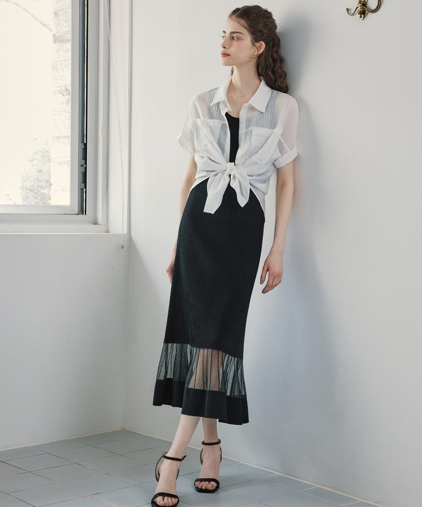 Zero Street Misty Flare Knit Skirt / Black