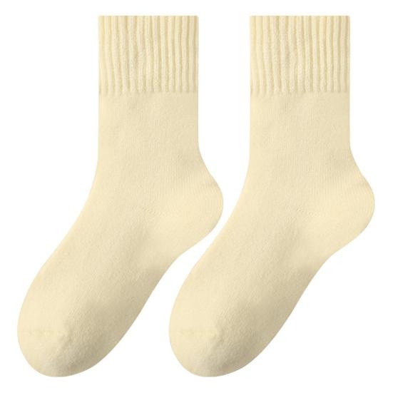 Damen Dicke Warme Socken Herbst Winter Weiche Gemütliche Fleecegefütterte Stiefelsocken Flauschige Kaltwetter Thermosocken