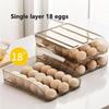 Automatic Rolling Egg Carton Double-layer Kitchen Transparent Refrigerator Fresh-keeping Storage Box