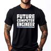 Future Computer Engineer Black Graphic T Shirts Men Cotton Funny Camiseta Slogan England Style Classic