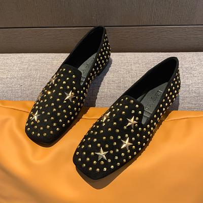 2024 New Spring /autumn Women Flats Genuine Leather Moccasins Woman Casual Shoes Slip-on Loafers Female Boat Shoes Big Size 43