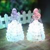 Crystal Princess Lumină LED care schimbă culoarea Lampă de noapte de Crăciun Decor de masă pentru acasă