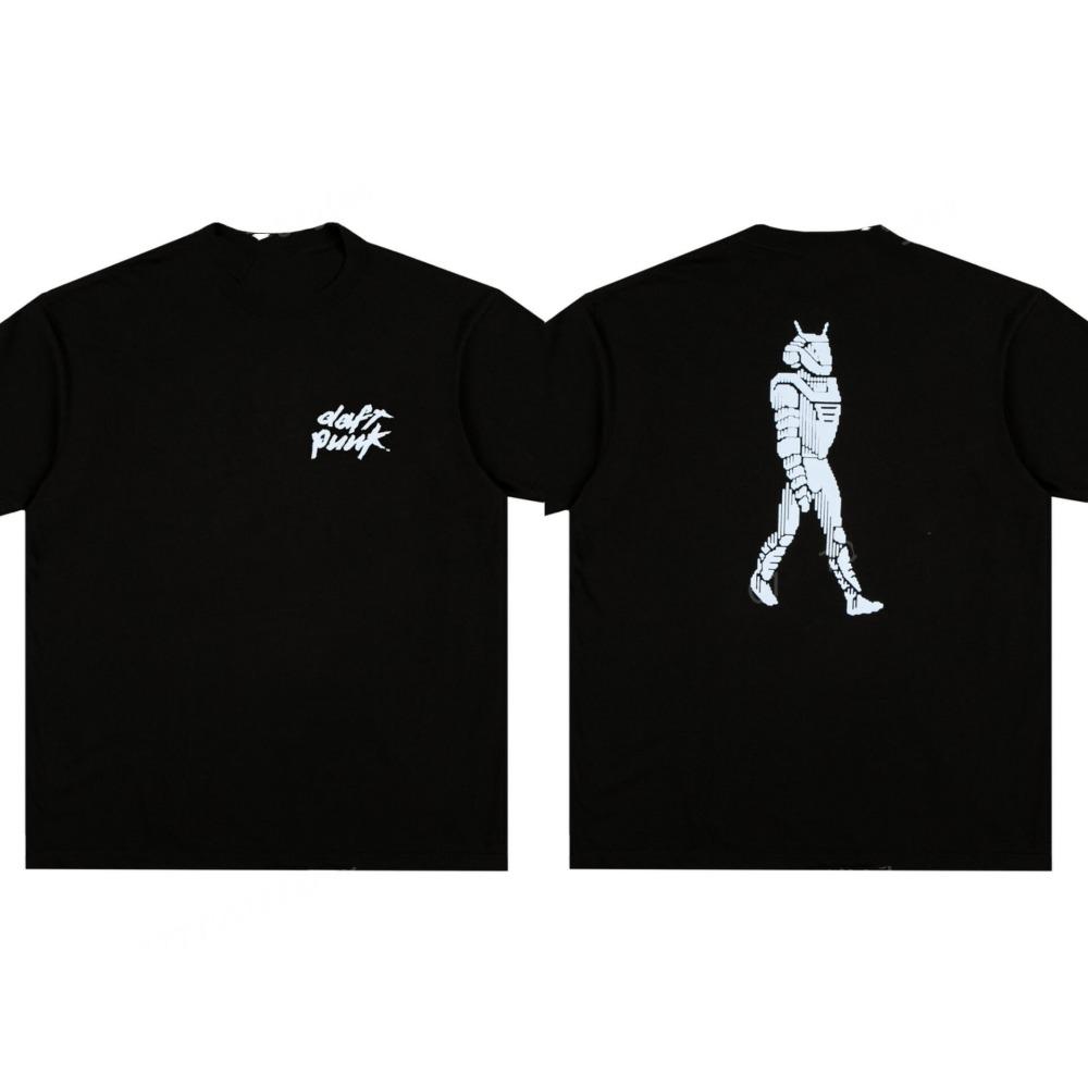 Men's Daft Punk Summer T-shirt, Cotton T-shirt, Women's Casual Wear, Women's Solid Color Short Sleeved Unisex Streetwear