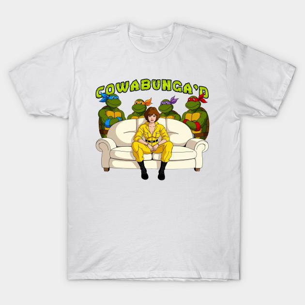 

Men Black Print T-shirt Tmnt Cowabunga D No-Cut Transfer Paper Print Cotton Tshirt XL белый