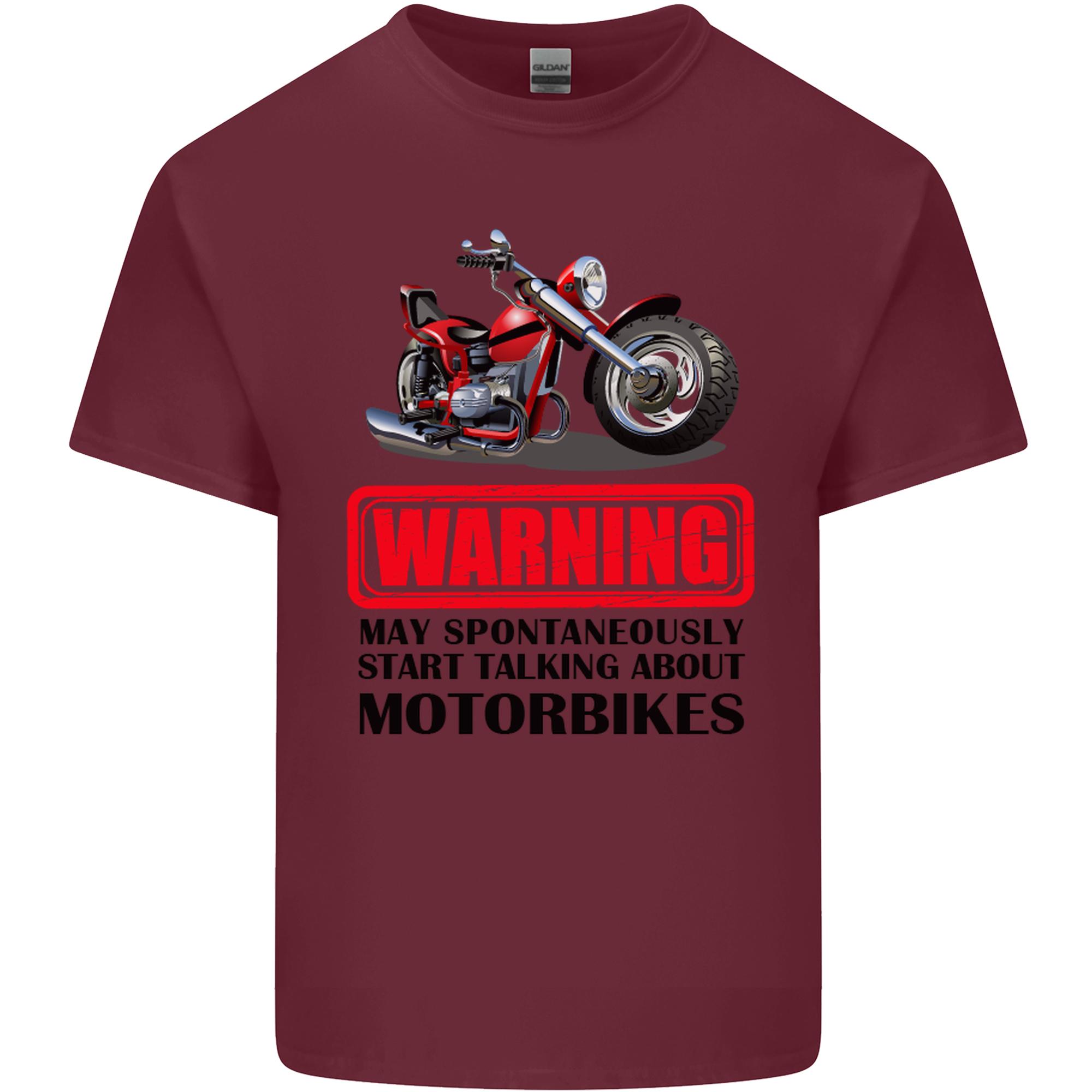 Start Talking About Motorbikes Motorcycle Unisexs Light Cotton TShirt S
