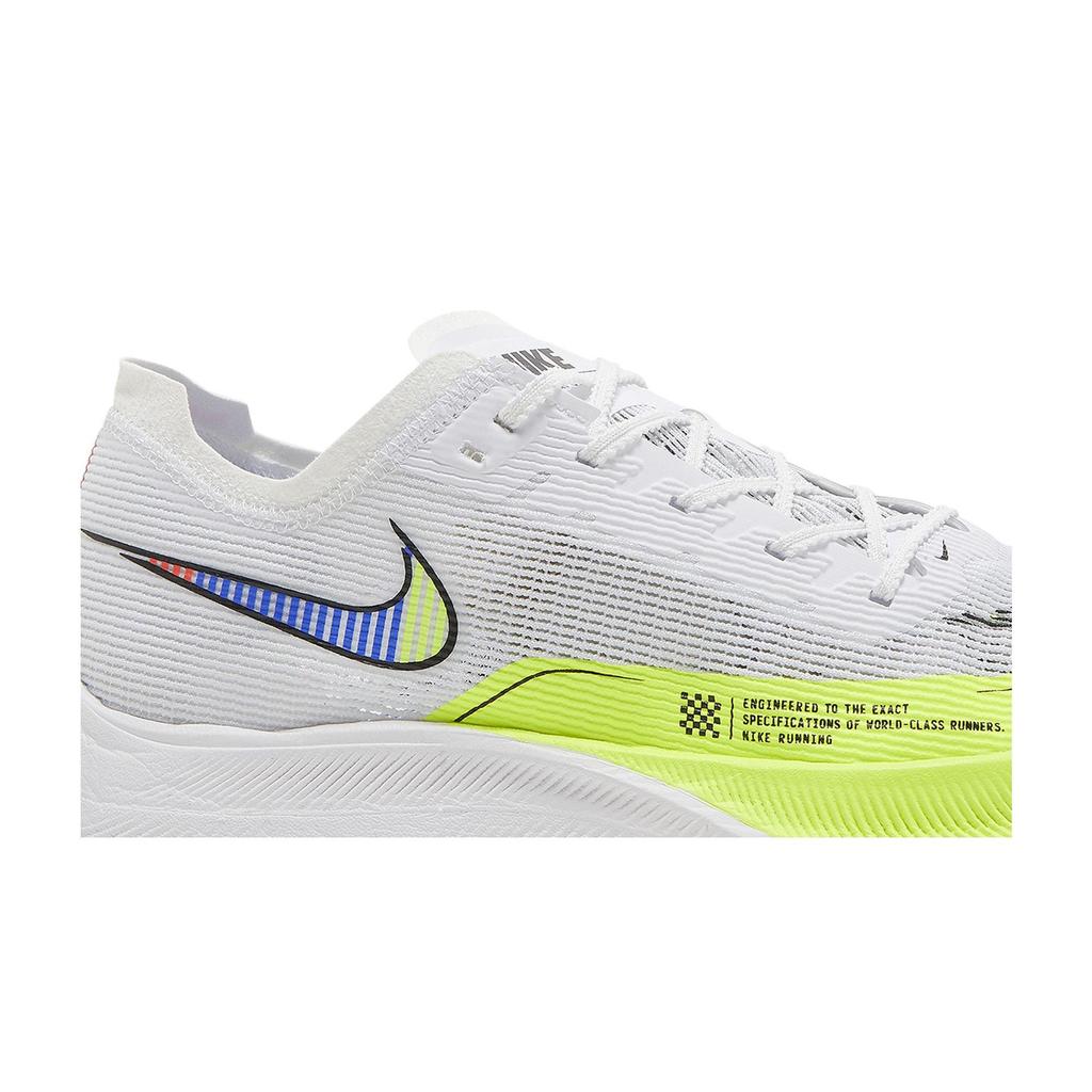 Nike ZoomX Vaporfly Next% 2 'White Volt Racer Blue' (Unisex) White / Volt / Racer Blue / Black Running Shoes CU4111 103