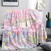 1PC Demon Slayer Print Flannel Blanket, High Quality All Seasons, Home Decor, Warmth and Comfort, Perfect for Christmas Gifts