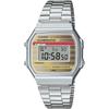 Vintage Series Heritage Colors Digital Wristwatch A168WEHA-9A Men Women Kids Silver