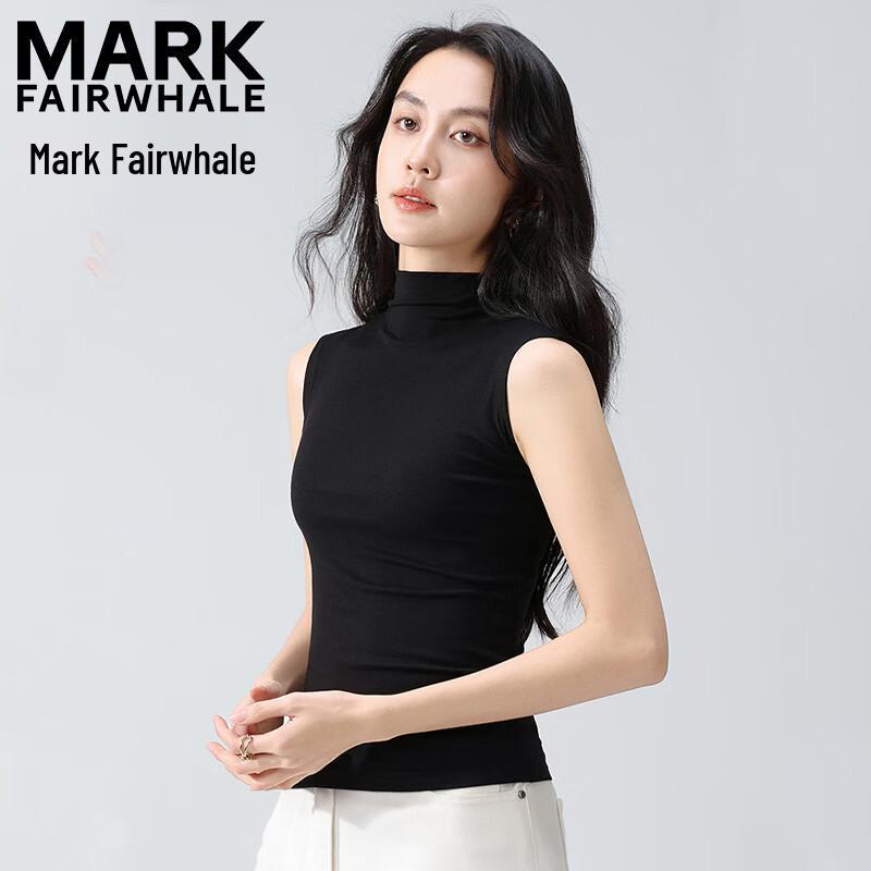 MARK FAIRWHALE Women s Half-High Collar Sleeveless Vest XL