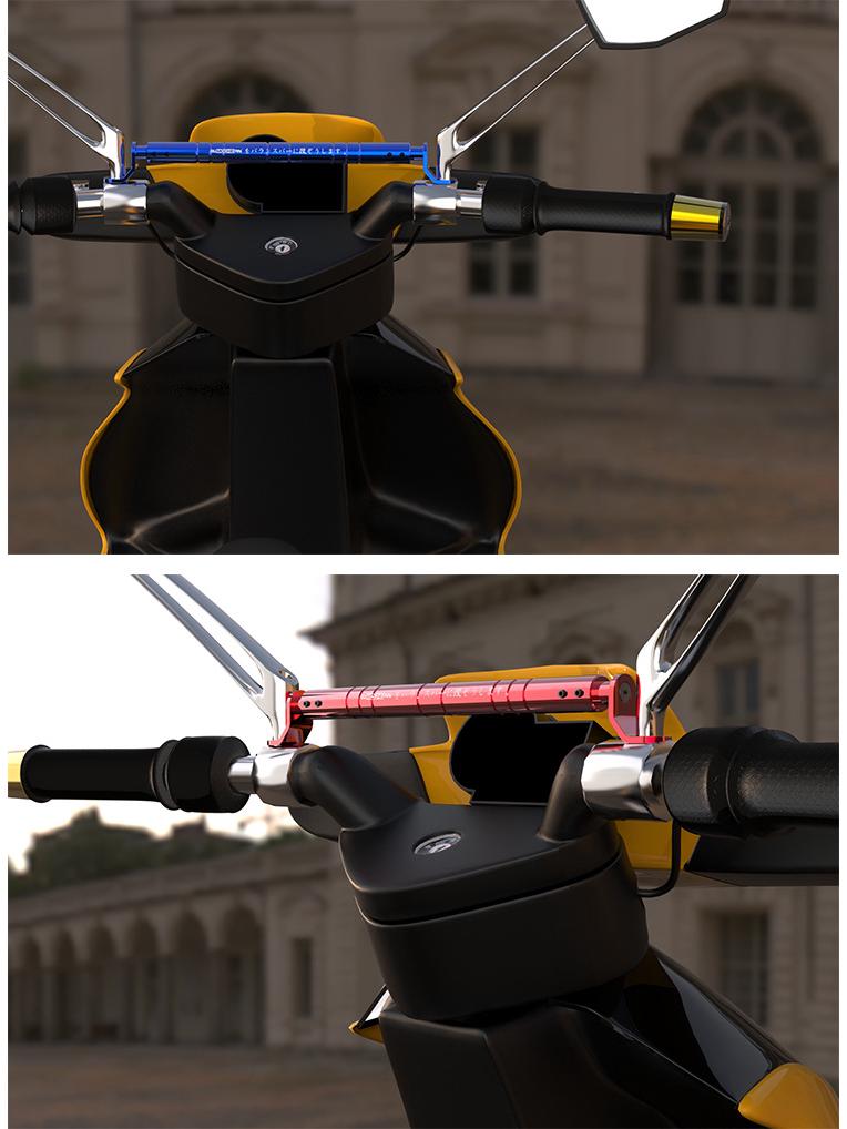 Electric Scooter Rearview Mirror Modification Crossbar Navigation Extension Bracket.