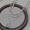 Elegant Alloy Pendant Necklace For Women Featuring Geometric Shapes And Fall Style