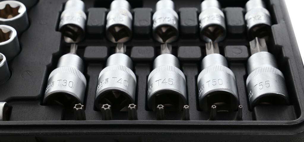 TORX bit and socket set, 30 pieces, KD10242
