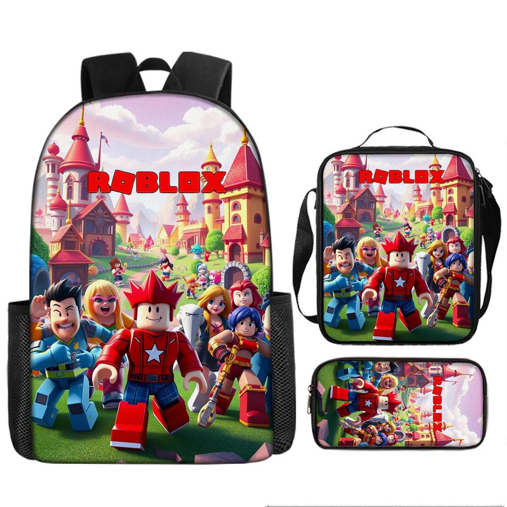Robles Backpack Three-Piece Children'S Cartoon Backpack Large Capacity School Bag