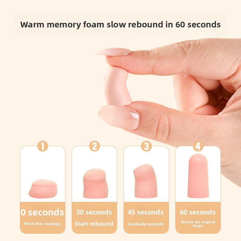 10/24pcs Candy Color Comfortable Antinoise Earplugs Sleep Noise Reduction Ear Protector for Sleep Soft Foam Earplugs Anti-Noise