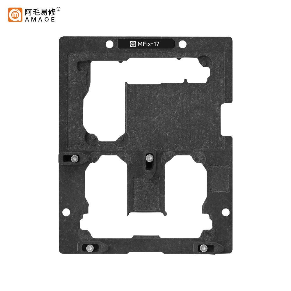 AMAOE MFix Middle Layer BGA Tin Planting Fixture for IPhone17/Pro/Max Series Motherboard CPU Repair Tinning Platform Fixture Set