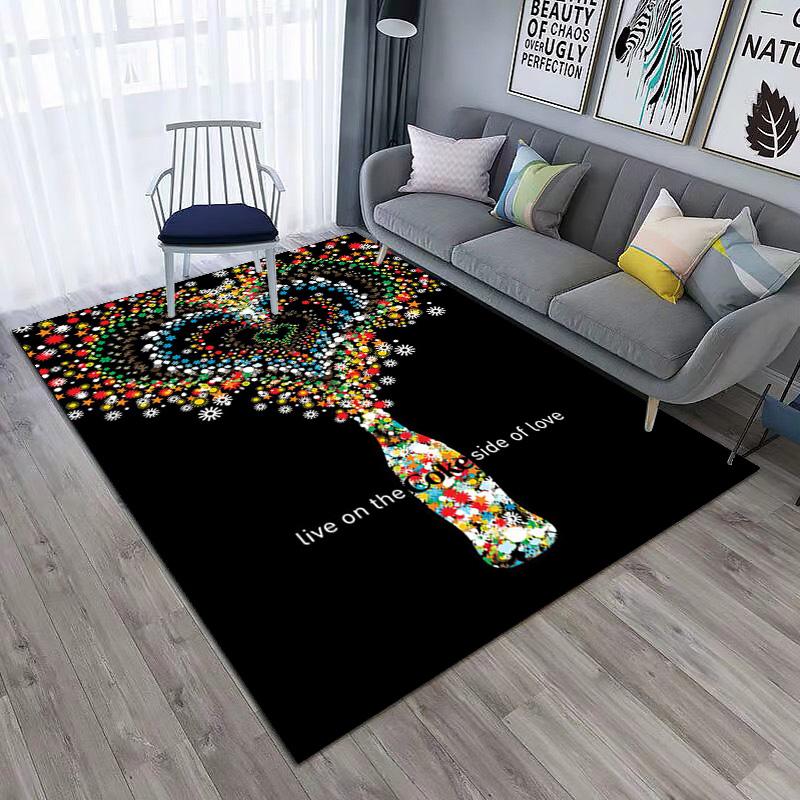 Christmas Gift Halloween Themed Cola Beverage Coca Cola Carpet Is Suitable for Living Room and Bedroom Doormats Office Balcony Decorative Carpet V27