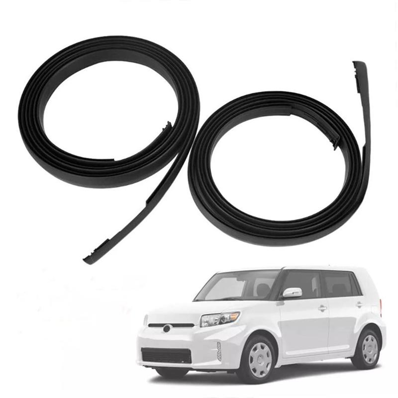 A03K-2Pcs Roof Drip Side Finish Moulding For Scion XB 2008-15 7555512161 7555612170 Exterior Parts Styling Mouldings Car чёрный