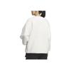 adidas Solid Color Lightweight Faux Shearling Casual Sports Jacket Women Jackets White IZ3146