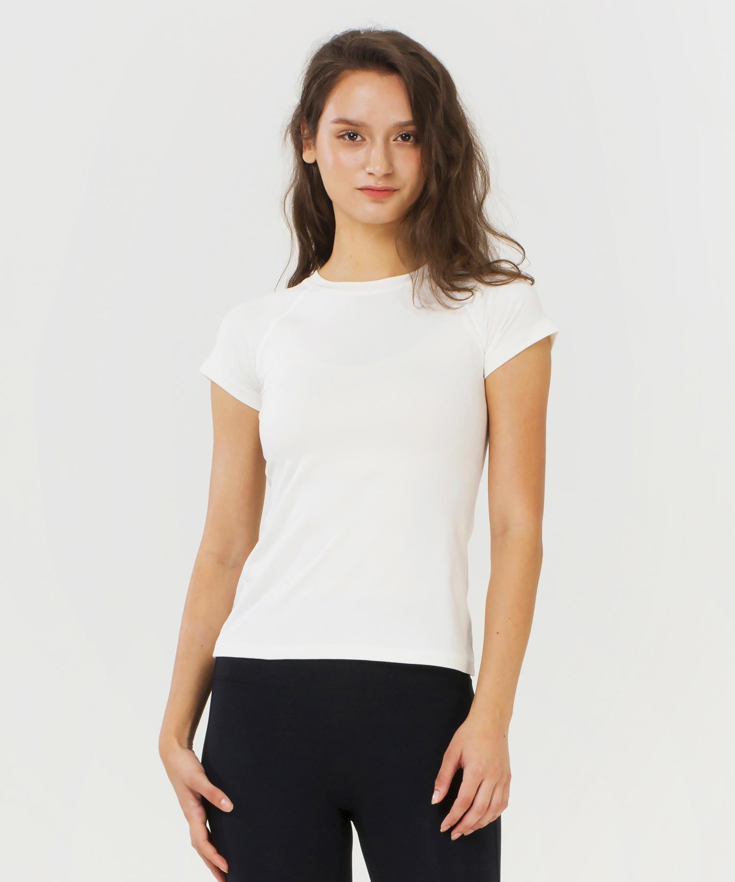 Reina Mora Basic Fresh Short Sleeve Sand White [L-66 Class-77] T054