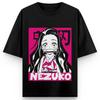 Demon Slayer Anime Printing Oversized Cotton Tshirt Men and Women Comfortable Harajuku Trend Y2K  Summer Absorb Sweat Tshirt