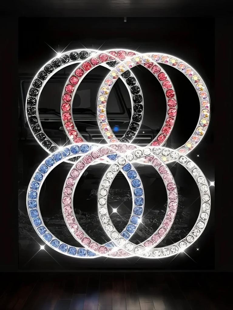 The car push-start button crystal decoration is an interior accessory designed to enhance the sophistication of the car interior