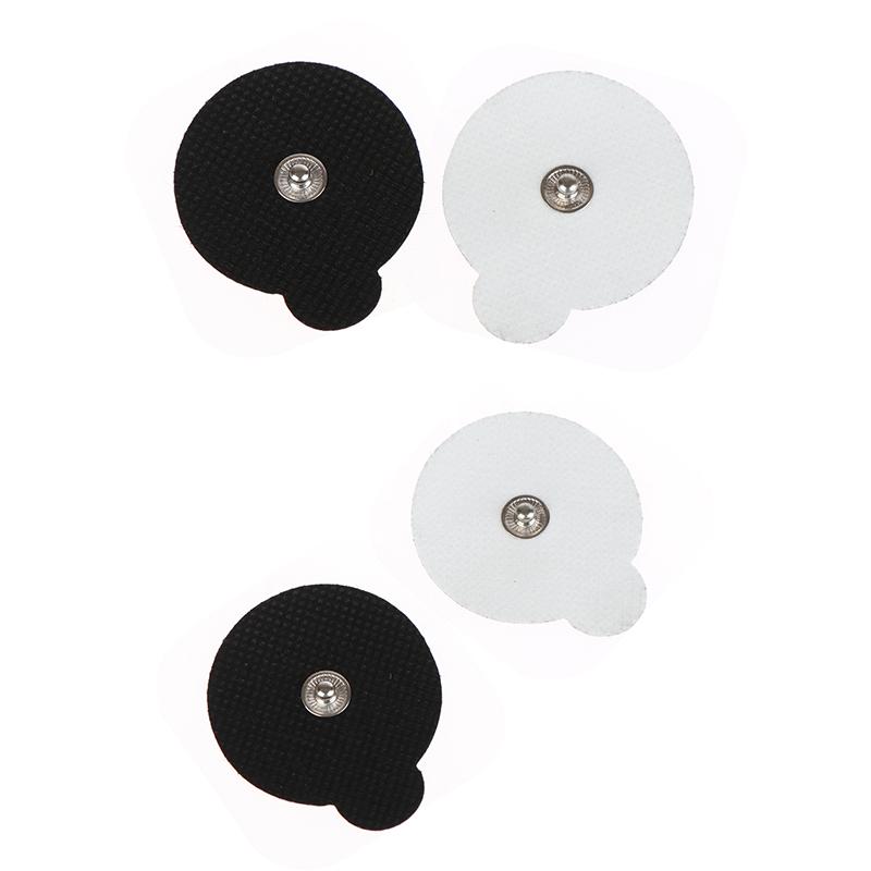 2 Stück 4 cm runde TENS-Gerät-Elektrodenpads für EMS-Muskelstimulator-Elektrotherapie Selbstklebende Pads Ersatz Wiederverwendbar