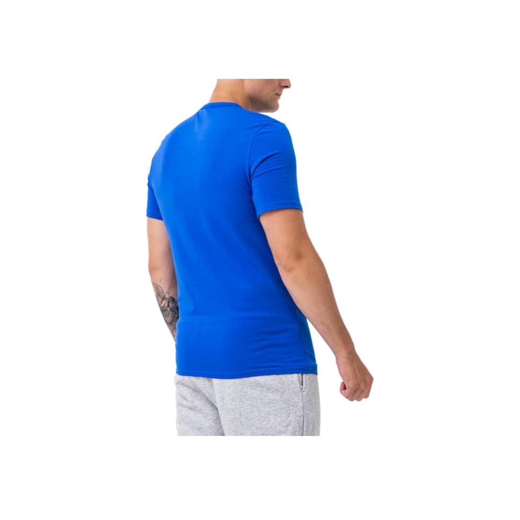 Calvin Klein Letter Logo Print Comfortable Simple Round Neck Short Sleeve T-Shirt Men T-Shirts Royal-Blue NM1903-401
