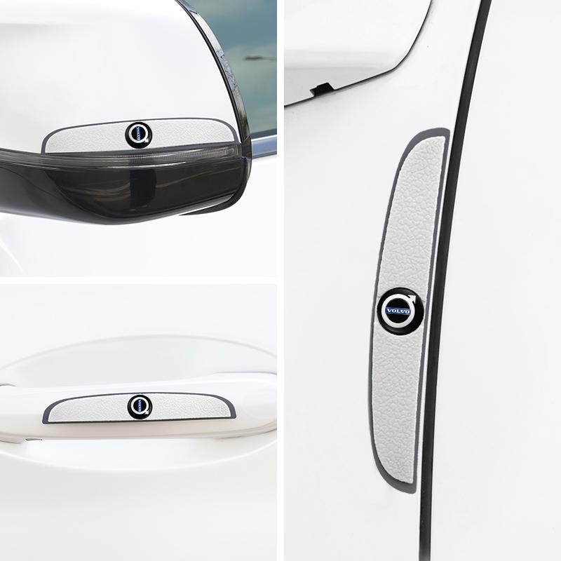 4Pcs Car Door Anti Scratch Protection Strips For Volvo XC40 XC90 XC60 CX70 S60 V60 V70 S90 Rubber Decoration Sticker Car Supplie