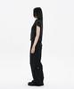 Hanahi Side Shirring Pocket Wide Pants Black