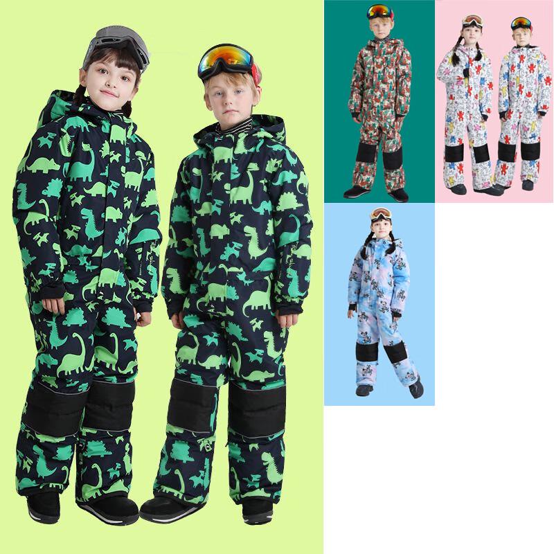Phibee Kids  Cartoon One-Piece Ski Suit
