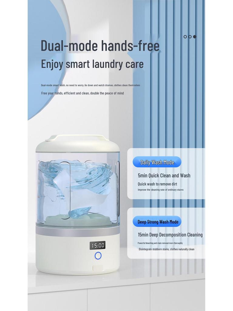 Portable Mini Automatic Washer for Socks and Underwear