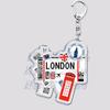 Hot Boarding Pass Keychains for Accessories Bag  NEW YORK TOKYO SEOUL PARIS LONDON Travel Souvenir Tickets Keyring Friends Gifts