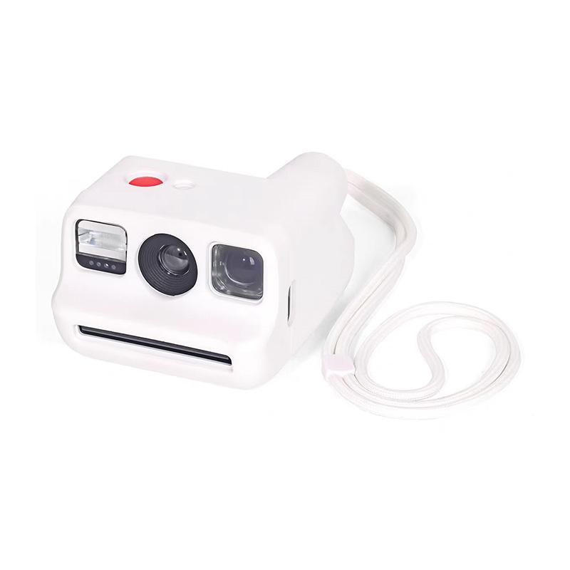 

[Лаборатория Пленок] Силиконовый Чехол для Камеры Polaroid Go Мягкий Защитный Чехол с Ремешком CAA56 белый