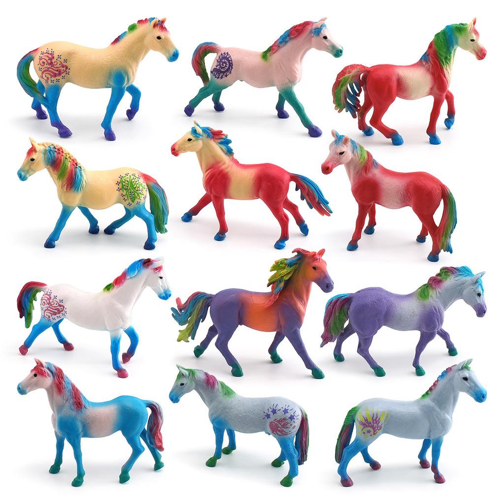Western Mythology Creature Unicorn Pvc Decor With Realistic Design For Kids Playroom
