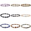 Square Natural Amethyst Bead Bracelet Womens Simple Fashion Bracelet Charm