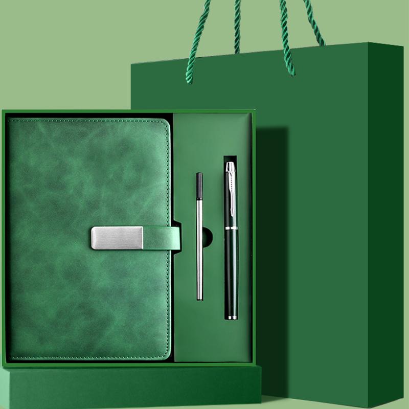 (Gratis gravering av logotyp) A5 kontorsanteckningsbok med presentförpackning, studentdagbok, handbok med spänne, mötesprotokollbok, ämnesanteckningsbok