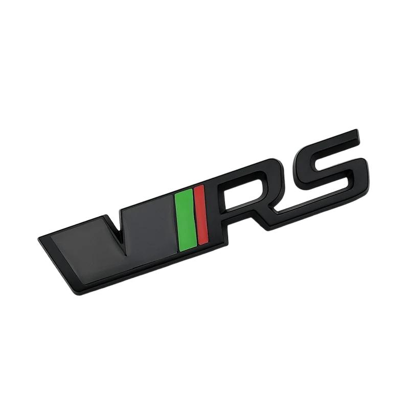 3D Metal Silver Black VRS Logo Emblem Car Mudguard Badge Trunk Decal for Skoda Fabia Kodiaq MK2 MK3 A7 A5 Sticker