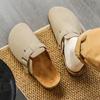Crestar Fashion Clogs Slippers For Women Classic Suede Men Mules Cork Footbed Leather Potato Shoes With Arch Support Beach Slide
