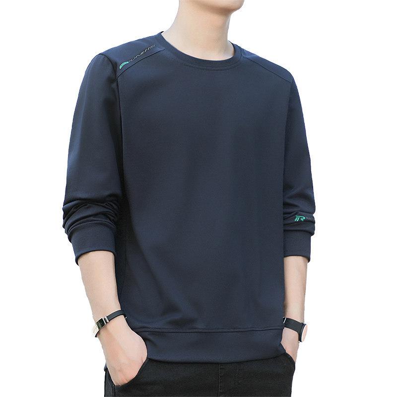 Woodpecker Men's Fleece-Lined Crew Neck Sweatshirt, Plus Size, Long Sleeve, Autumn/Winter 2024