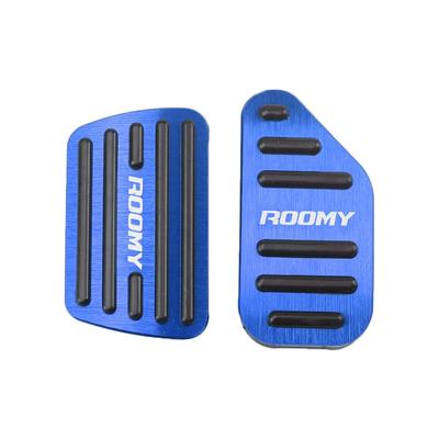 SAWAKAKI Toyota Rumi M900A/M910A Dedicated Design with Logo Aluminum Axle Pedal Brake Pedal Cover Set of 2 (Blue)
