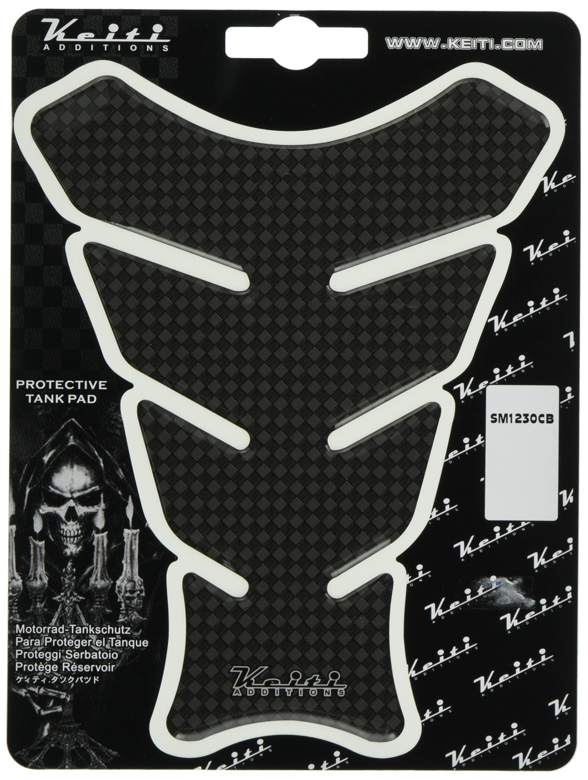

Keiti Защитная наклейка на бак Mini с карбоновым рисунком 170 мм x 138 мм Общая