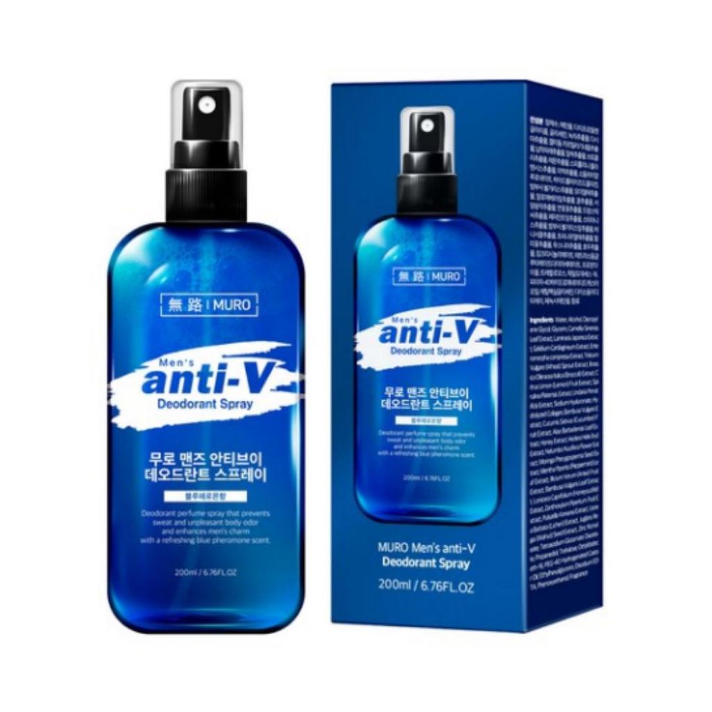Muro Herrars Anti-V Deodorantspray (200 ml), 1 enhet