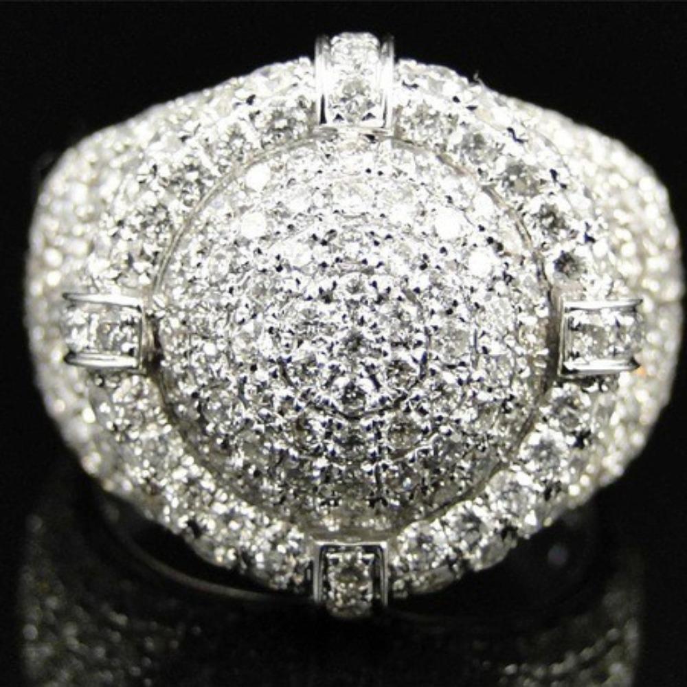 Elegant Micro Paved Zircon Rings for Women 925 Silver Plated Fashion Jewelry