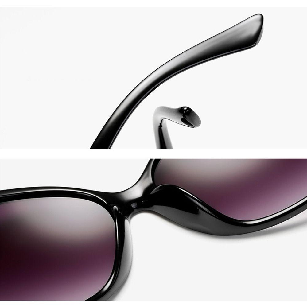 Sun-Protective Retro Sunglasses Big Frame Eyewear Driving Glasses Black Shades Glasses  for Women