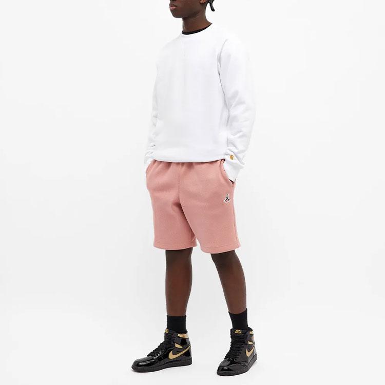 Jordan X Union Embroidered Logo Sports Shorts Men Bottoms Pomegranate-Pink CV1260-685