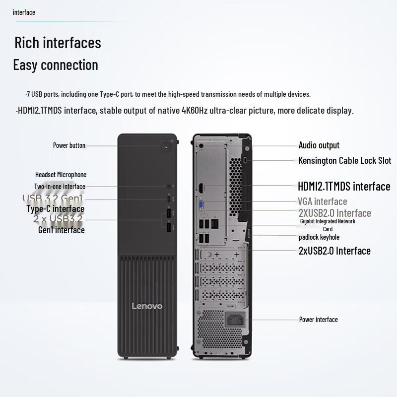 Lenovo Yangtian M4000q Business Desktop PC (CN version)
