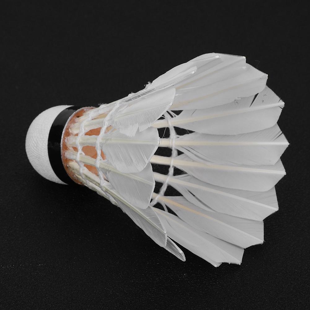 12pcs Badminton Balls Feather Badminton Shuttlecocks Indoor Outdoor Sports Accessory