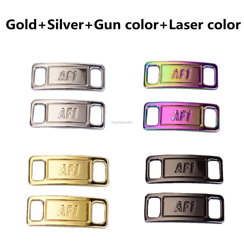 2pcs/pair AF1 Diamond Shoe Charms Fashion Laces Buckle Quality Metal Shoelaces Decorations Chapa Af1 Buckles Shoes Accessories