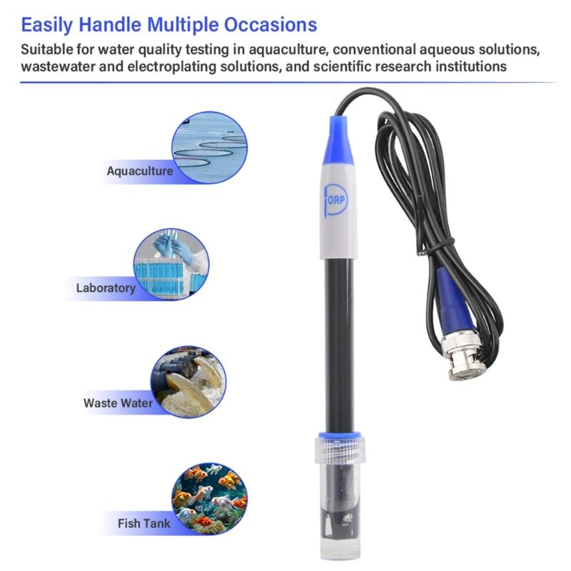 ORP Measurement Tool 501-2 BNC ORP Sensor Probe Featuring Metal Loop For Easy Cleaning And Accurate Readings Check